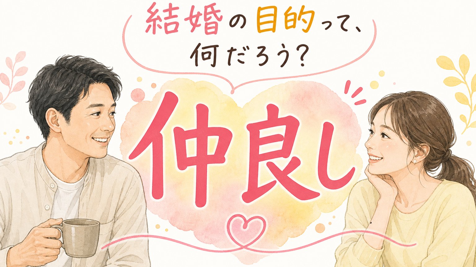 「結婚の目的って、何だろう？」… 婚活が就活と決定的に違うこと