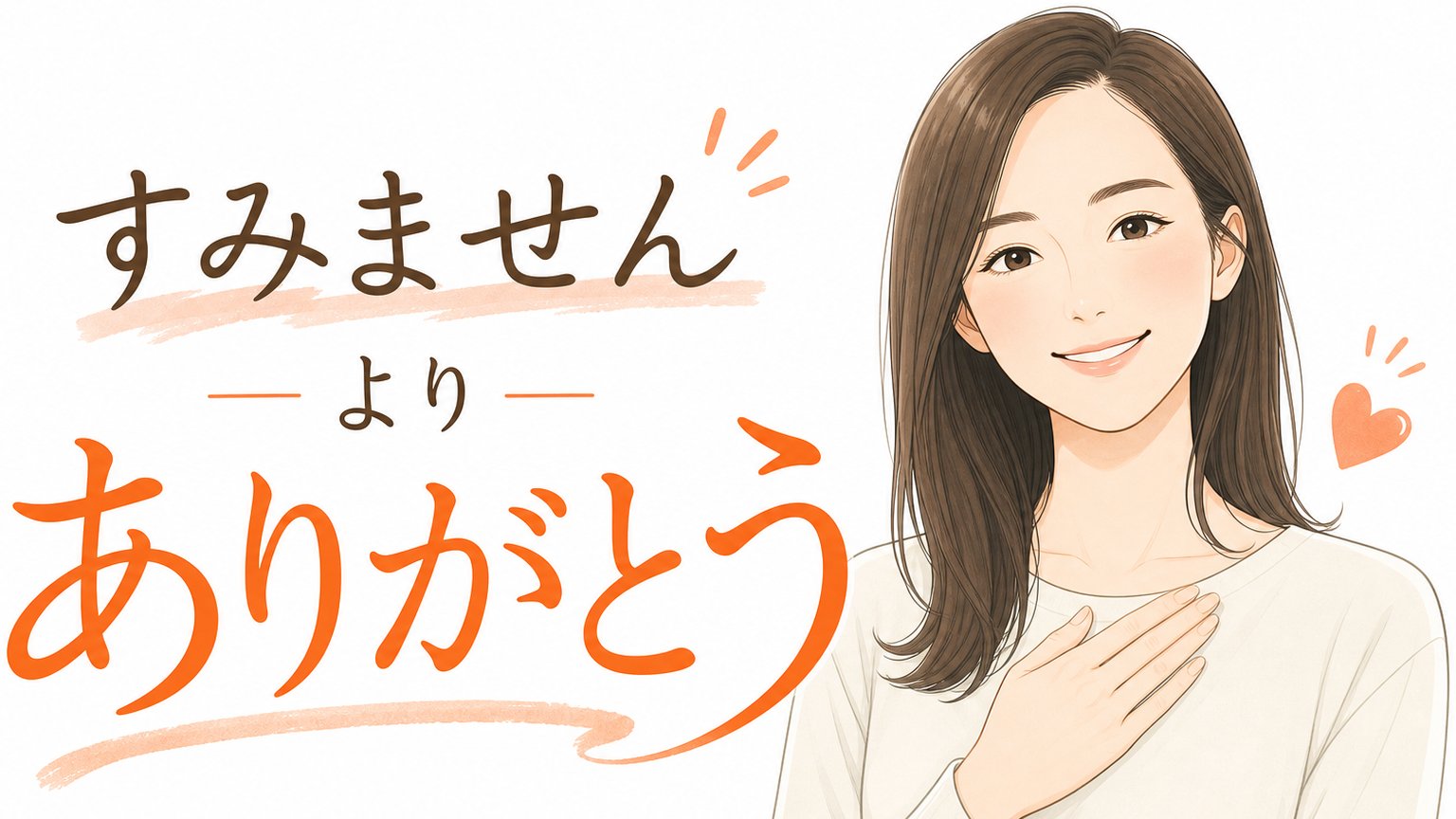 「つい『すみません』と言ってしまう人へ」… 婚活で大事なのは『ありがとう』が言えること